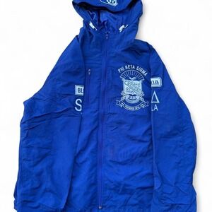 Blue‎ and white Phi Beta Sigma fraternity jacket